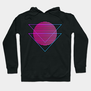 Abstract triangle and cricle Hoodie